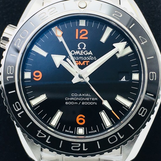  Omega-Planet Ocean 43.5mm GMT SS/SS Black/Org VSF Asia 8605