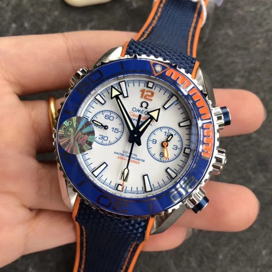  Omega-Planet Ocean Ultra Deep 45.5mm SS/RU White Dial OMF A8912