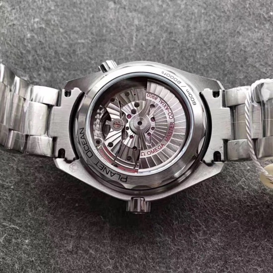  Omega-Planet Ocean 43.5mm SS/SS Black/Org OMF Asia 2836 Mod