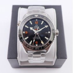  Omega-Planet Ocean 43.5mm GMT SS/SS Black/Org VSF Asia 8605