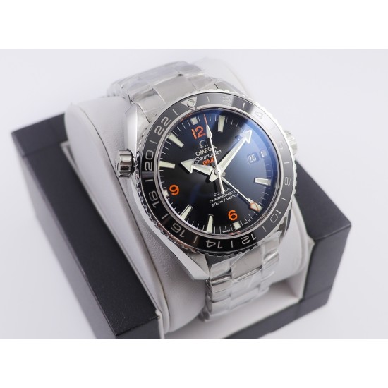  Omega-Planet Ocean 43.5mm GMT SS/SS Black/Org VSF Asia 8605