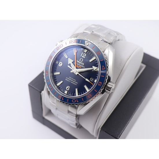  Omega-Planet Ocean 43.5mm GMT SS/SS Blue VSF Asia 8605