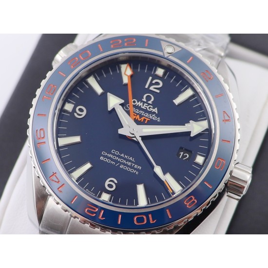  Omega-Planet Ocean 43.5mm GMT SS/SS Blue VSF Asia 8605