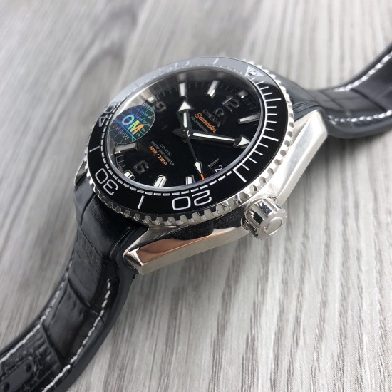  Omega-Planet Ocean 43.5mm SS/LE/RU Blk OMF Asia 2836 Mod