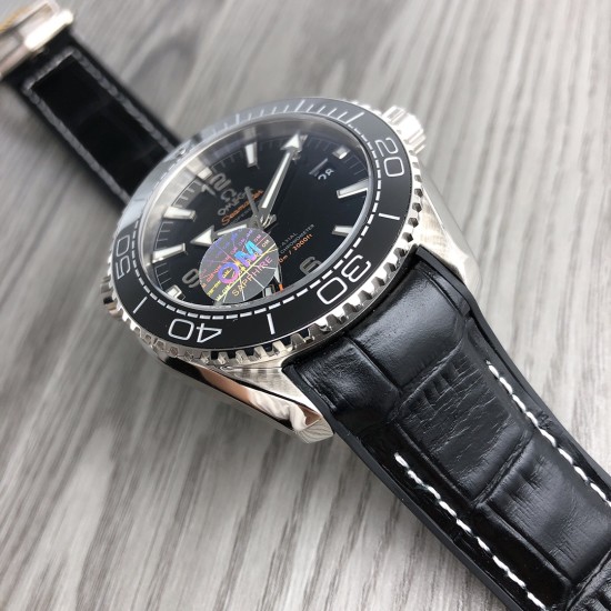  Omega-Planet Ocean 43.5mm SS/LE/RU Blk OMF Asia 2836 Mod