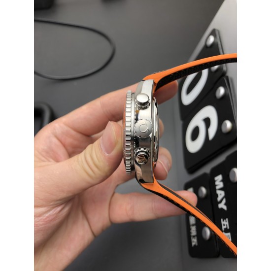  Omega-Planet Ocean Chrono 45.5mm SS/SS (Org) Black OMF V4 A7750 Mod