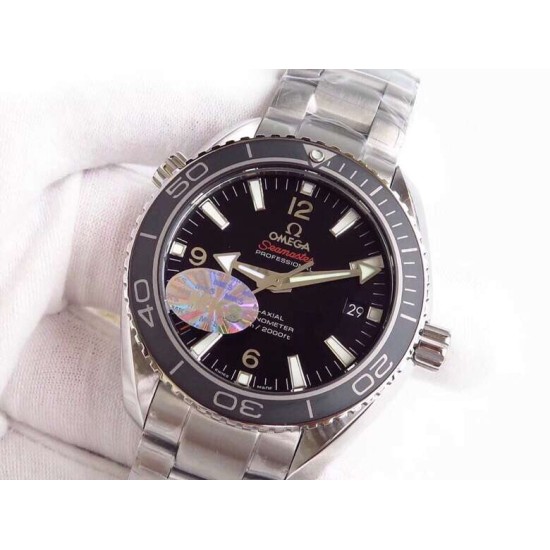  Omega-Planet Ocean 43.5mm SS/SS Blk MKS Asia 2836 Mod