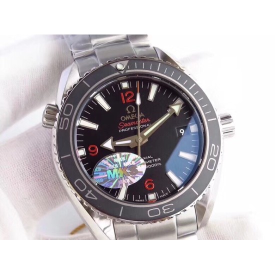  Omega-Planet Ocean 43.5mm SS/SS Blk MKS Asia 2836 Mod
