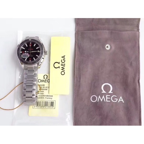  Omega-Planet Ocean 43.5mm SS/SS Blk MKS Asia 2836 Mod