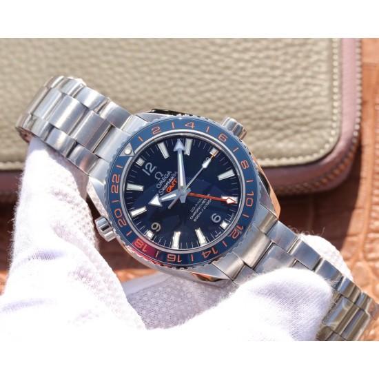  Omega-Planet Ocean 43.5mm GMT SS/SS Blue VSF Asia 8605