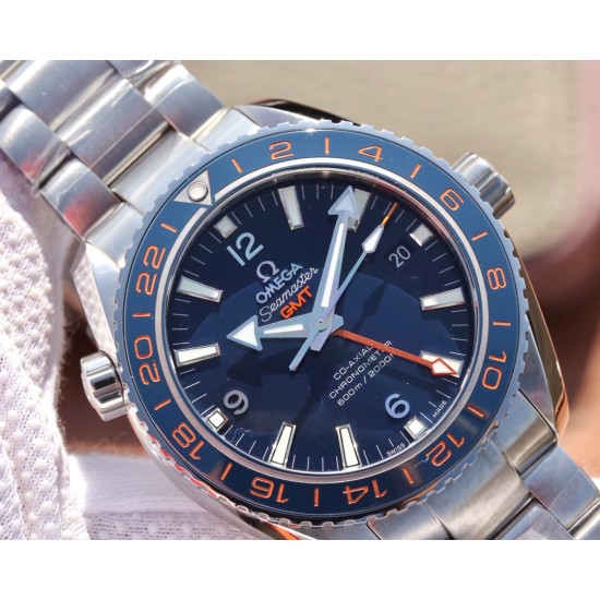  Omega-Planet Ocean 43.5mm GMT SS/SS Blue VSF Asia 8605