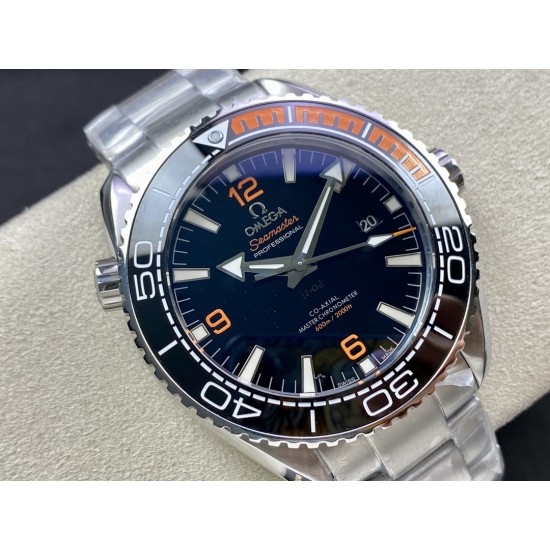 Rolex- Omega-Seamaster 600m 43mm SS/SS Black Dial Oyster BF A8900