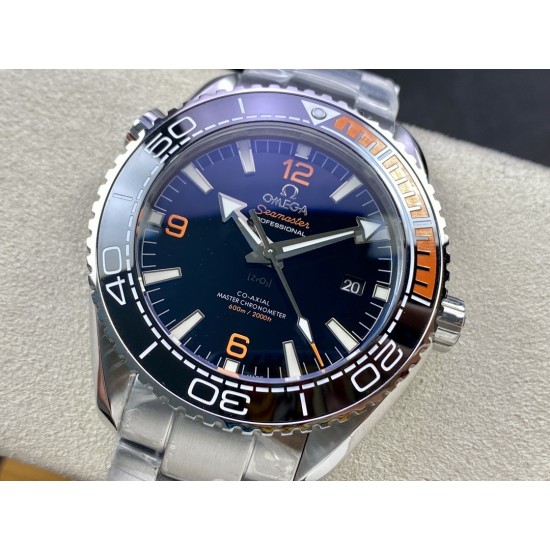 Rolex- Omega-Seamaster 600m 43mm SS/SS Black Dial Oyster BF A8900