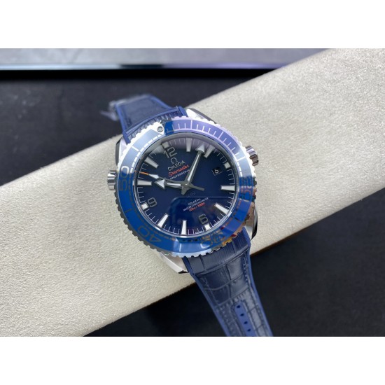  Omega-Planet Ocean 600m 43.5mm SS/LE Blue Dial BF A8900