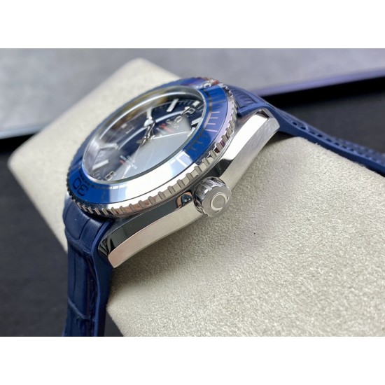  Omega-Planet Ocean 600m 43.5mm SS/LE Blue Dial BF A8900