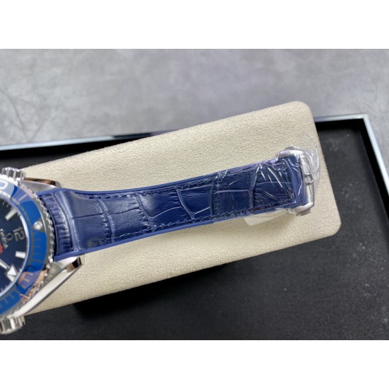  Omega-Planet Ocean 600m 43.5mm SS/LE Blue Dial BF A8900