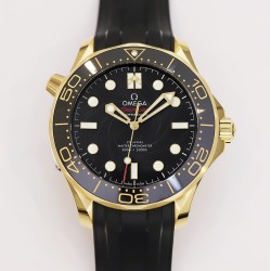  Omega-Seamaster 300m James Bond 007 2019 42MM YG/RU Black Diaml ORF A8806
