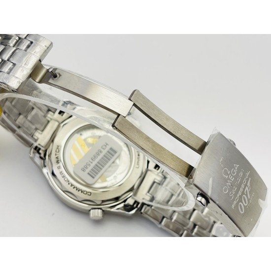  Omega-Seamaster 300m James Bond 007 2019 42mm SS/SS White Dial OMF A8806