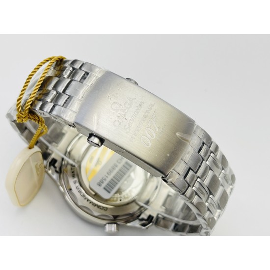  Omega-Seamaster 300m James Bond 007 2019 42mm SS/SS White Dial OMF A8806