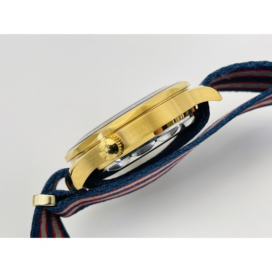  Omega-Seamaster Commander 007 42MM YG/NY White Dial OMF A2507