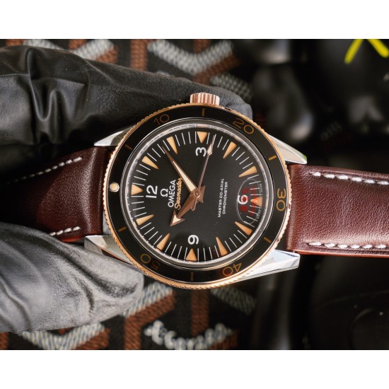  Omega-Seamaster 007 Spectre Ltd Edn 41MM SS/LE Black Dial VSF V2 Asia 8400