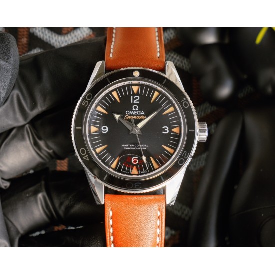  Omega-Seamaster 007 Spectre Ltd Edn 41MM SS/LE Black Dial VSF V2 Asia 8400