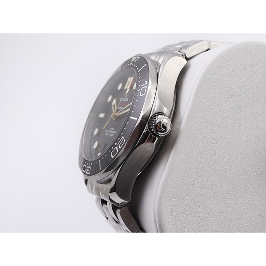  Omega-Seamaster 300m 007 50th 42MM SS/SS Black Dial OMF A2824