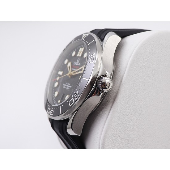  Omega-Seamaster 300m 007 50th 42MM SS/RU Black Dial OMF A2824