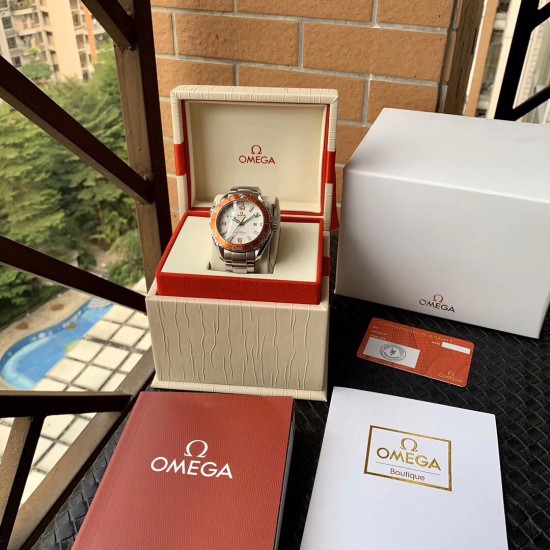  Omega-Planet Ocean 43.5mm SS/SS White/Org GDF 1:1 Asia 8500