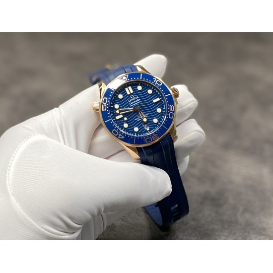  Omega-Seamaster 300m 2019 42mm SS/RU Blue Dial VSF A8800