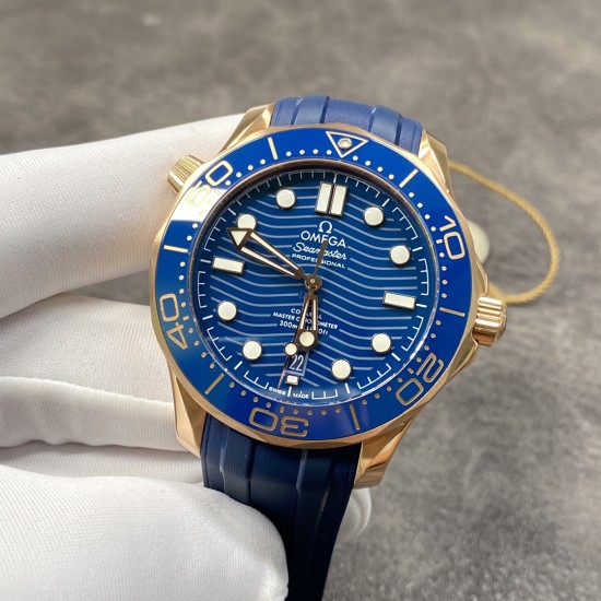  Omega-Seamaster 300m 2019 42mm SS/RU Blue Dial VSF A8800