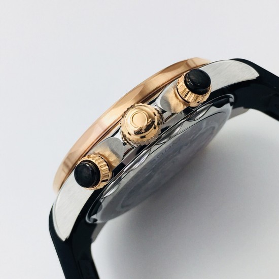  Omega-Seamaster 300M Chronograph 44mm SS/RG/RU Black Dial TWF A9900