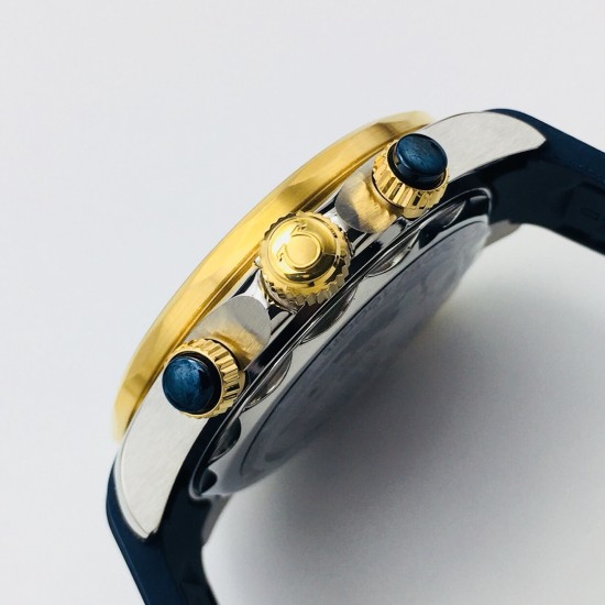  Omega-Seamaster 300M Chronograph 44mm SS/YG/RU Blue Dial TWF A9900