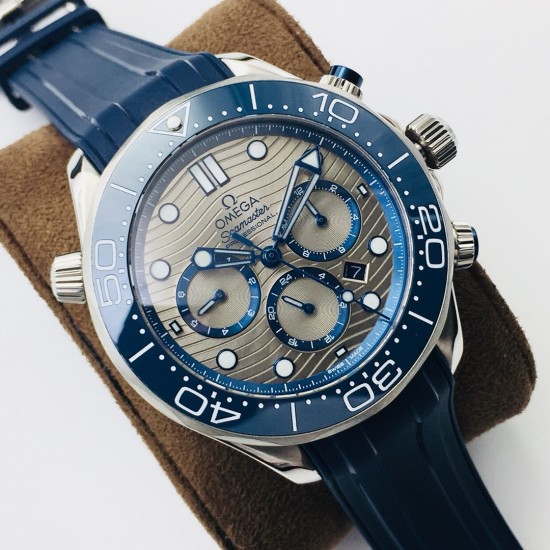  Omega-Seamaster 300M Chronograph 44mm SS/RU Grey Dial TWF A9900