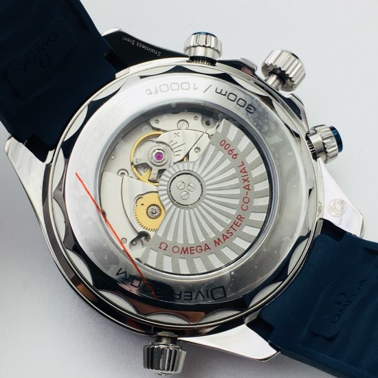  Omega-Seamaster 300M Chronograph 44mm SS/RU Blue Dial TWF A9900