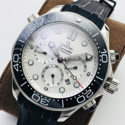  Omega-Seamaster 300M Chronograph 44mm SS/RU White Dial TWF A9900