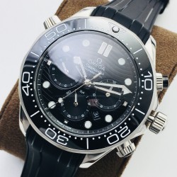  Omega-Seamaster 300M Chronograph 44mm SS/RU Black Dial TWF A9900