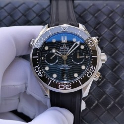  Omega-Seamaster 300m Chronograph 44mm SS/RU Black Dial GDF A9900