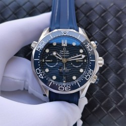  Omega-Seamaster 300m Chronograph 44mm SS/RU Blue Dial GDF A9900