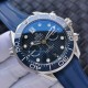  Omega-Seamaster 300m Chronograph 44mm SS/RU Blue Dial GDF A9900