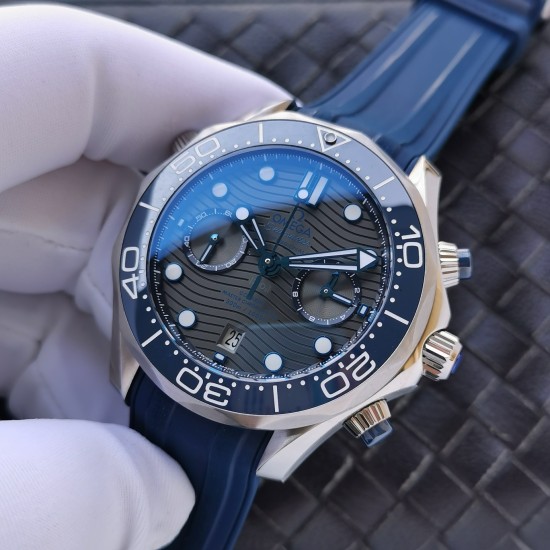  Omega-Seamaster 300m Chronograph 44mm SS/RU Grey Dial GDF A9900