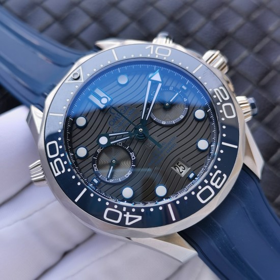  Omega-Seamaster 300m Chronograph 44mm SS/RU Grey Dial GDF A9900