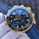  Omega-Seamaster 300m Chronograph 44mm SS/YG/RU Blue Dial GDF A9900