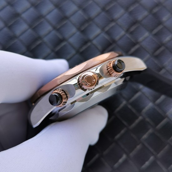  Omega-Seamaster 300m Chronograph 44mm SS/RG/RU Black Dial GDF A9900