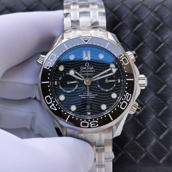  Omega-Seamaster 300m Chronograph 44mm SS/SS Black Dial GDF A9900