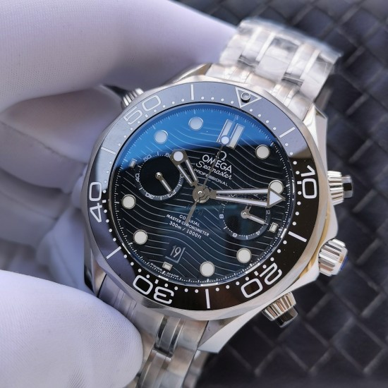  Omega-Seamaster 300m Chronograph 44mm SS/SS Black Dial GDF A9900