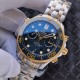  Omega-Seamaster 300m Chronograph 44mm SS/YG/SS Black Dial GDF A9900