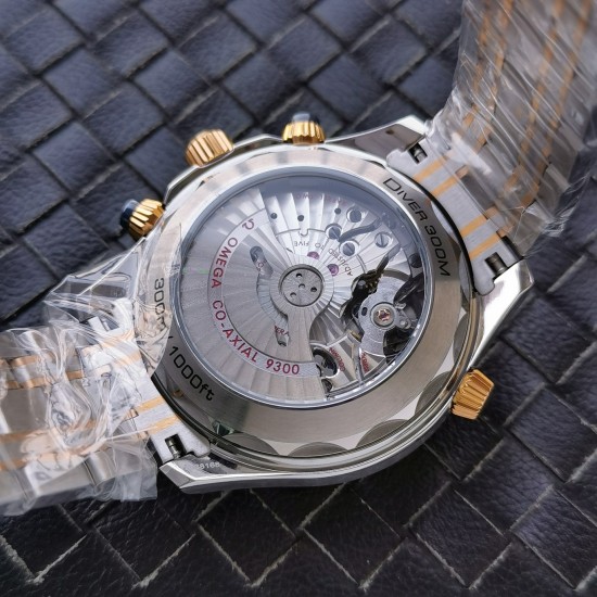  Omega-Seamaster 300m Chronograph 44mm SS/YG/SS Black Dial GDF A9900