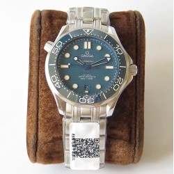  Omega-Seamaster 300m 42mm SS/SS Blue Dial URF A8800