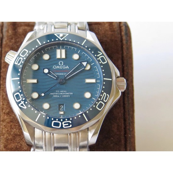  Omega-Seamaster 300m 42mm SS/SS Blue Dial URF A8800